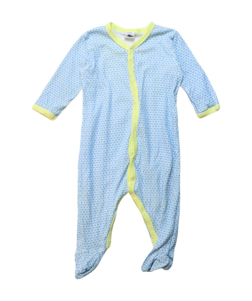 A Yellow Onesies from Petit Bateau in size 3-6M for boy. (Front View)