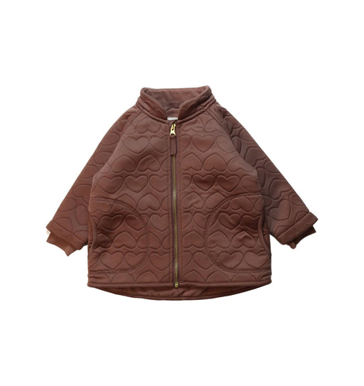 A Brown Lightweight Jackets from Konges Sløjd in size 6-12M for girl. (Front View)