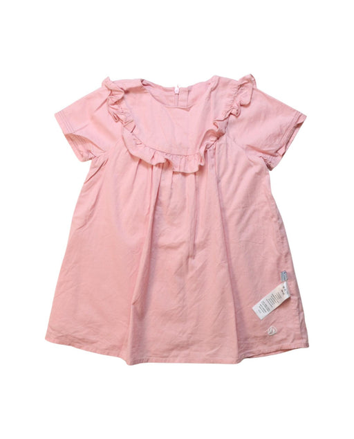 A Pink Short Sleeve Dresses from Petit Bateau in size 18-24M for girl. (Front View)