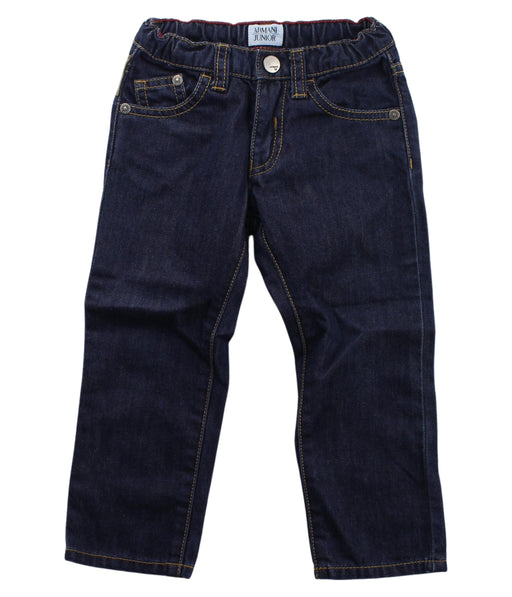 A Blue Jeans from Armani in size 2T for boy. (Front View)