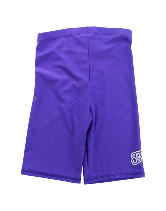A Purple Swim Shorts from Speedo in size 6T for boy. (Back View)