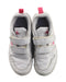 A White Sneakers from Adidas in size 7Y for girl. (Back View)