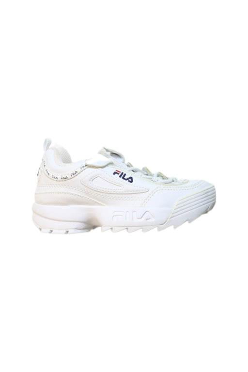 A White Sneakers from Fila in size 5T for neutral. (Front View)