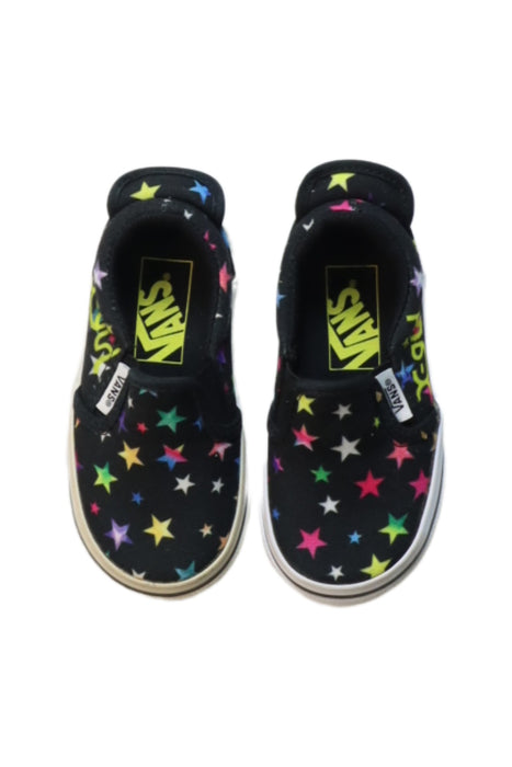 A Multicolour Slip Ons from Vans in size 18-24M for neutral. (Back View)