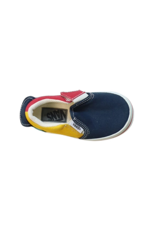 A Multicolour Slip Ons from Vans in size 18-24M for boy. (Front View)