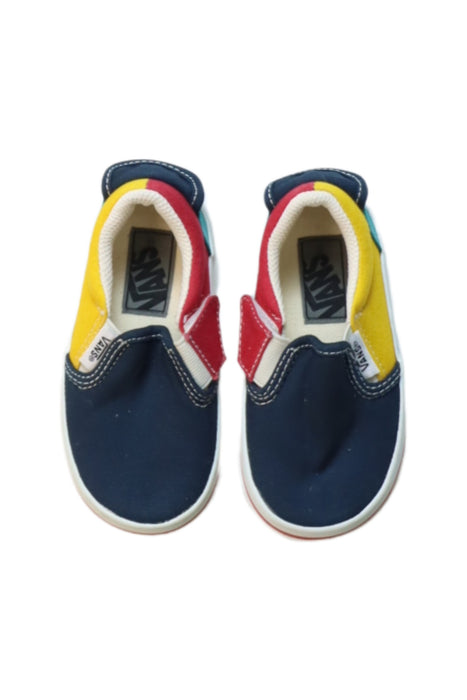 A Multicolour Slip Ons from Vans in size 18-24M for boy. (Back View)