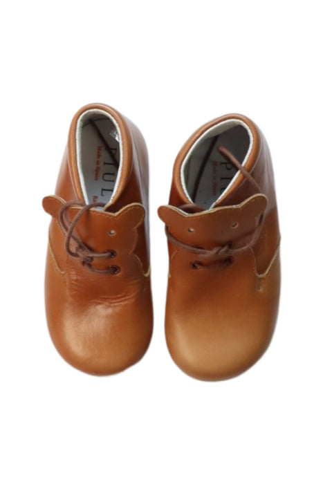 A Brown Casual Boots from Piulin in size 18-24M for boy. (Back View)