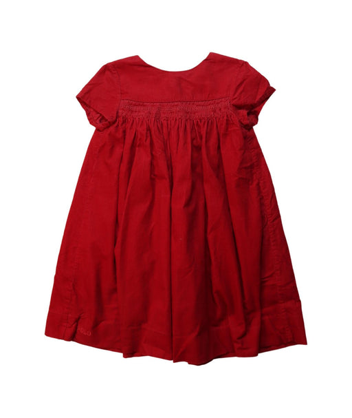 A Red Short Sleeve Dresses from Polo Ralph Lauren in size 4T for girl. (Front View)