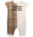 A Red Short Sleeve Rompers from Burberry in size 6-12M for boy. (Front View)