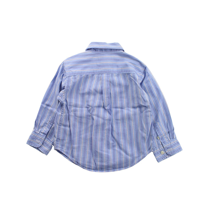 A Blue Long Sleeve Shirts from Ralph Lauren in size 6-12M for boy. (Back View)