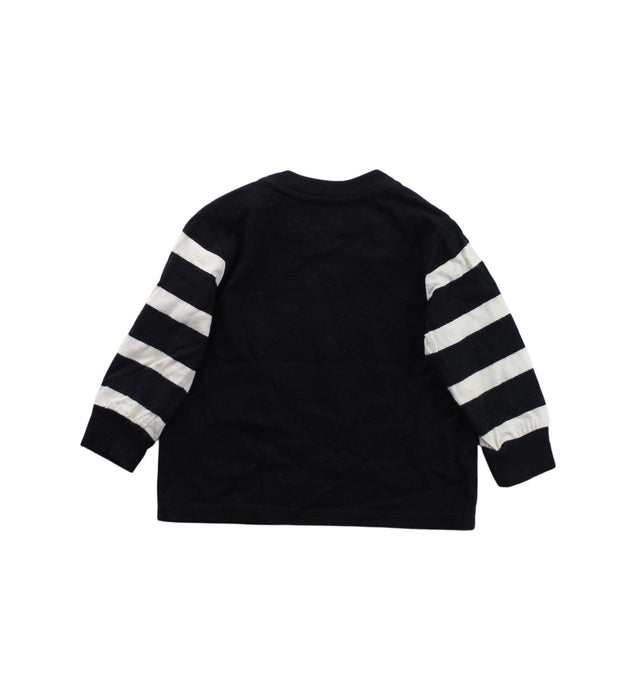 A Black Buttoned Sweatshirts from Ralph Lauren in size 6-12M for boy. (Back View)