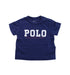 A Blue Short Sleeve T Shirts from Ralph Lauren in size 0-3M for boy. (Front View)