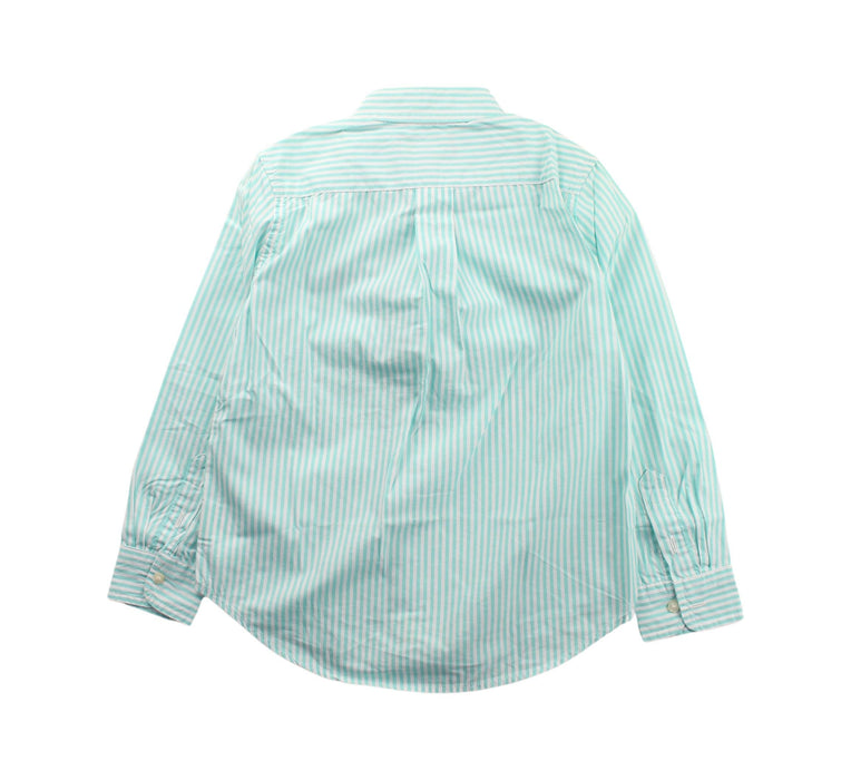 A Green Long Sleeve Shirts from Ralph Lauren in size 5T for boy. (Back View)