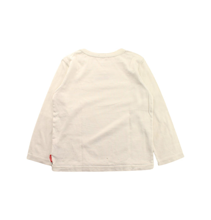 A White Long Sleeve Tops from Miki House in size 4T for neutral. (Back View)
