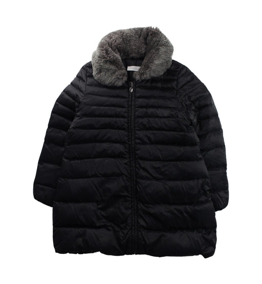 A Black Puffer/Quilted Jackets from Dior in size 6T for boy. (Front View)