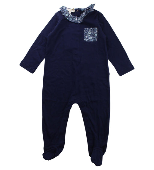 A Blue Onesies from Gucci in size 6-12M for girl. (Front View)