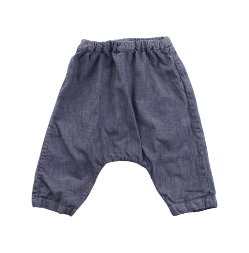 A Blue Casual Pants from Bonpoint in size 0-3M for girl. (Front View)
