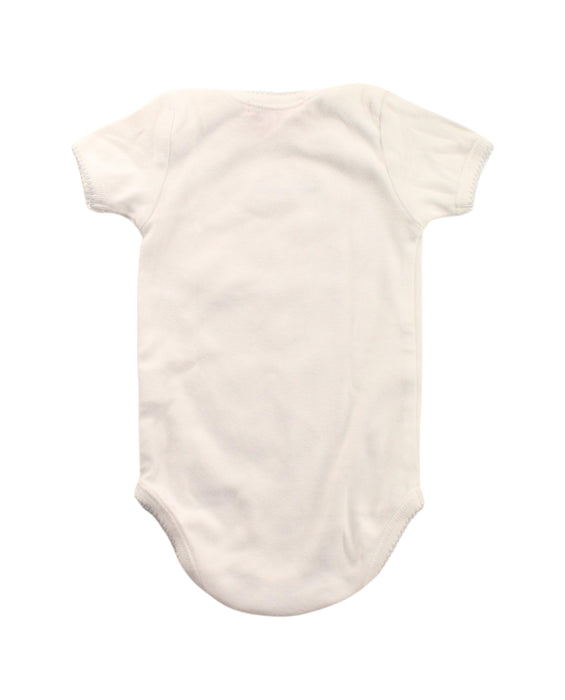 A White Short Sleeve Bodysuits from Bonpoint in size 0-3M for girl. (Back View)