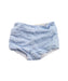 A Blue Bloomers from Nanos in size 3-6M for girl. (Front View)