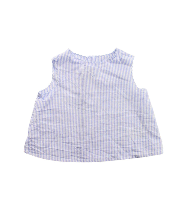 A Blue Dress Sets from Nanos in size 3-6M for girl. (Front View)