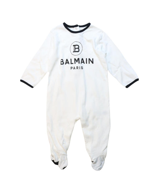 A Black Onesies from Balmain in size 3-6M for boy. (Front View)