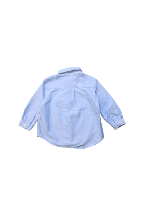 A Blue Long Sleeve Shirts from Ralph Lauren in size 3-6M for boy. (Back View)