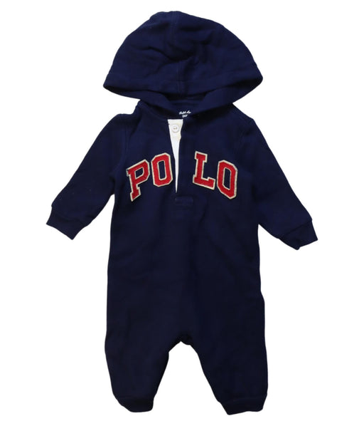 A Multicolour Long Sleeve Jumpsuits from Ralph Lauren in size 0-3M for boy. (Front View)