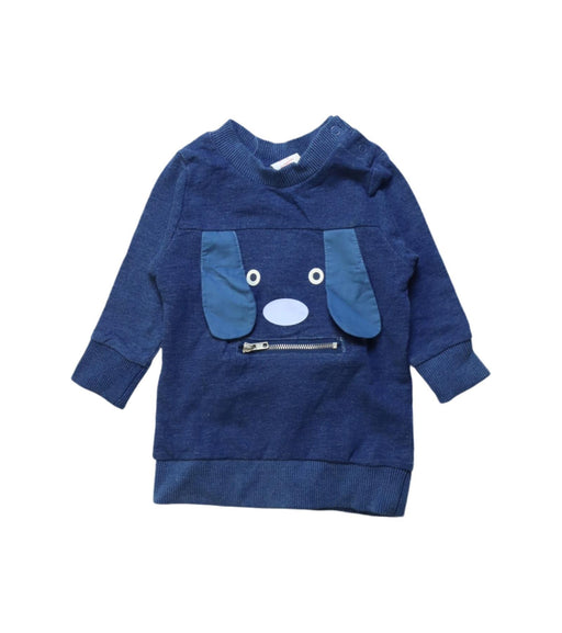 A Blue Crewneck Sweatshirts from Seed in size 0-3M for boy. (Front View)