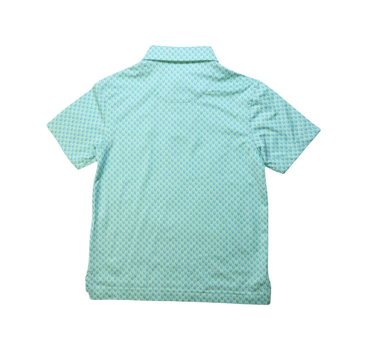 A Green Short Sleeve Polos from Peter Millar in size 5T for boy. (Back View)