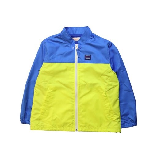 A Yellow Lightweight Jackets from Miki House in size 4T for boy. (Front View)