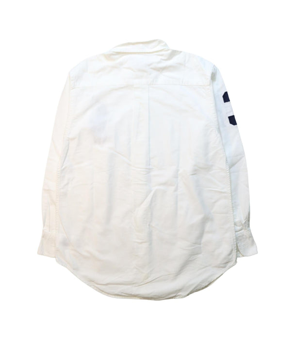 A White Long Sleeve Shirts from Ralph Lauren in size 8Y for boy. (Back View)