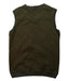 A Green Sweater Vests from Daks in size 13Y for boy. (Back View)