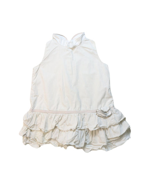 A White Sleeveless Dresses from Chateau de Sable in size 18-24M for girl. (Front View)