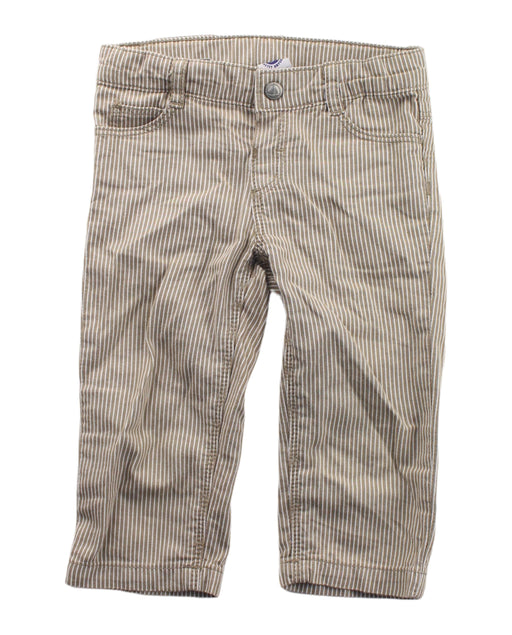 A Brown Casual Pants from Petit Bateau in size 6-12M for boy. (Front View)