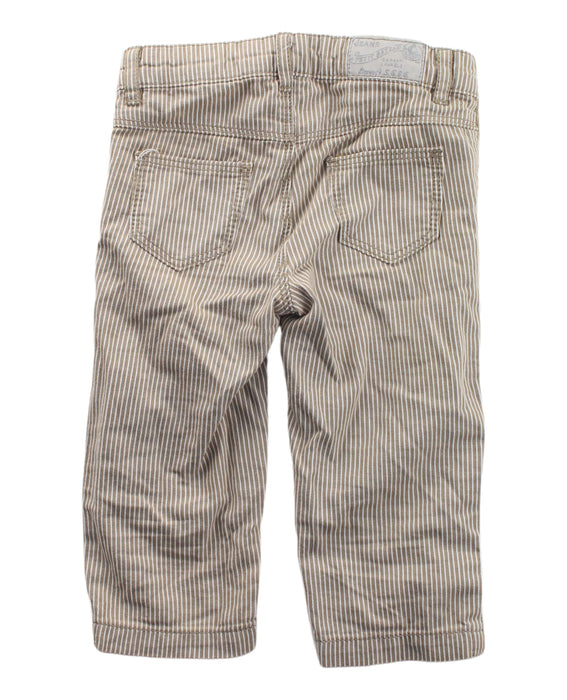 A Brown Casual Pants from Petit Bateau in size 6-12M for boy. (Back View)