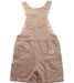 A Brown Overall Shorts from Purebaby in size 3T for girl. (Back View)