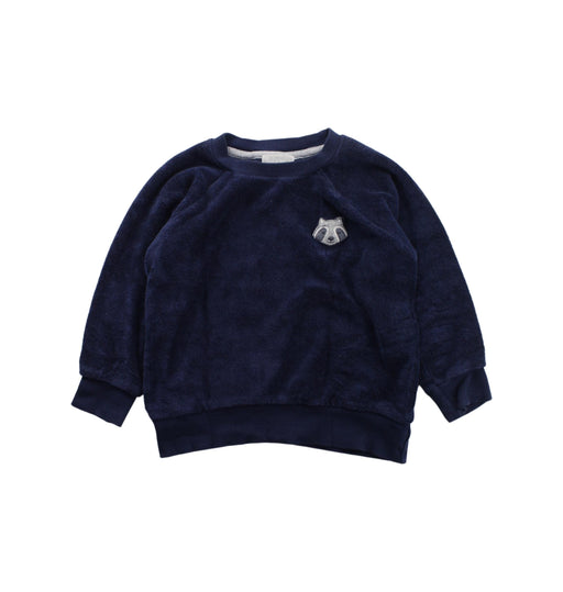 A Blue Crewneck Sweatshirts from Purebaby in size 3T for boy. (Front View)