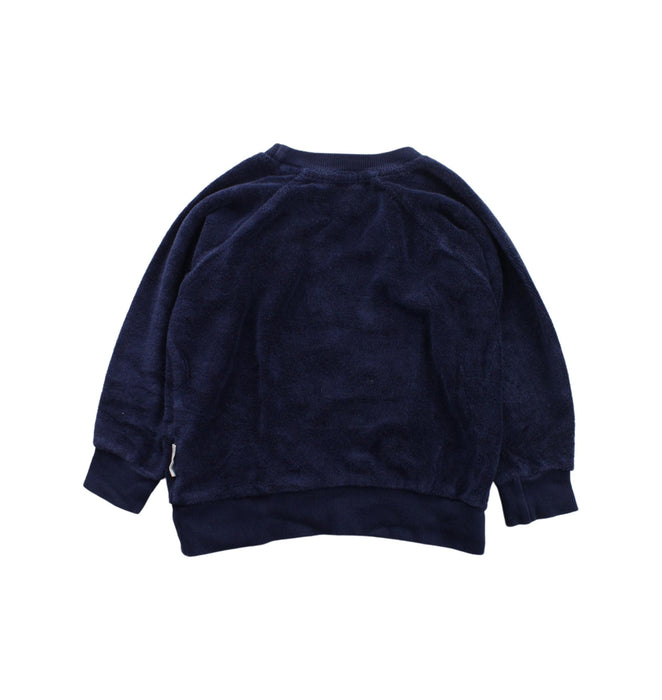 A Blue Crewneck Sweatshirts from Purebaby in size 3T for boy. (Back View)