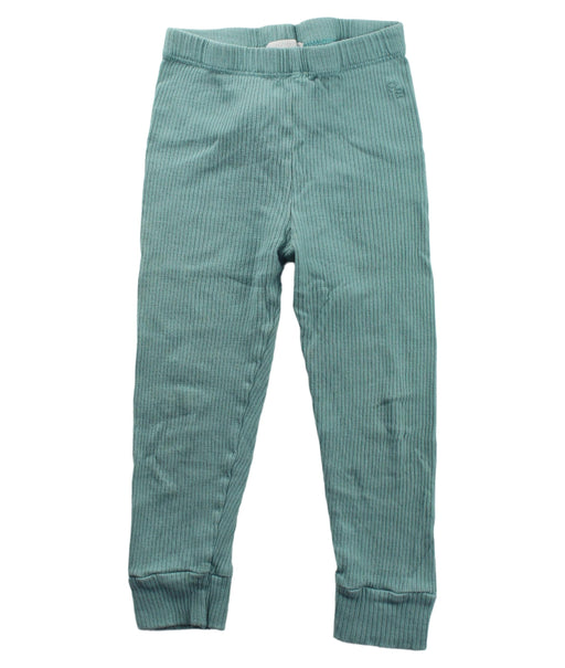 A Green Sweatpants from Purebaby in size 3T for girl. (Front View)