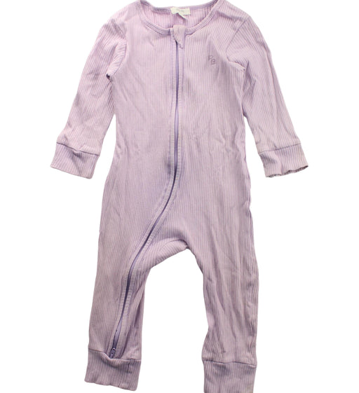 A Purple Long Sleeve Jumpsuits from Purebaby in size 12-18M for girl. (Front View)