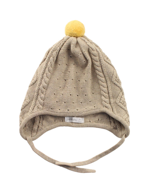 A Beige Winter Hats from Purebaby in size 2T for girl. (Front View)