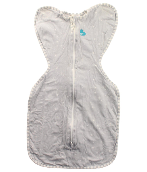 A Grey Sleepsacs from Love To Dream in size 0-3M for girl. (Front View)