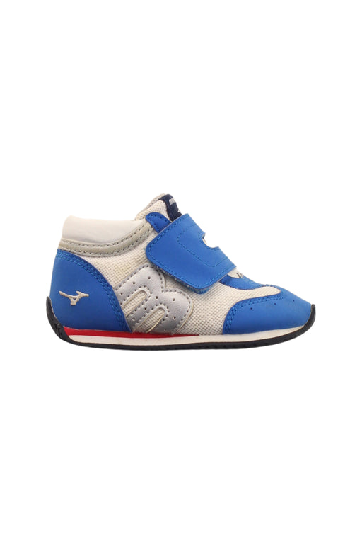 A Blue Sneakers from Miki House x Mizuno in size 18-24M for boy. (Front View)