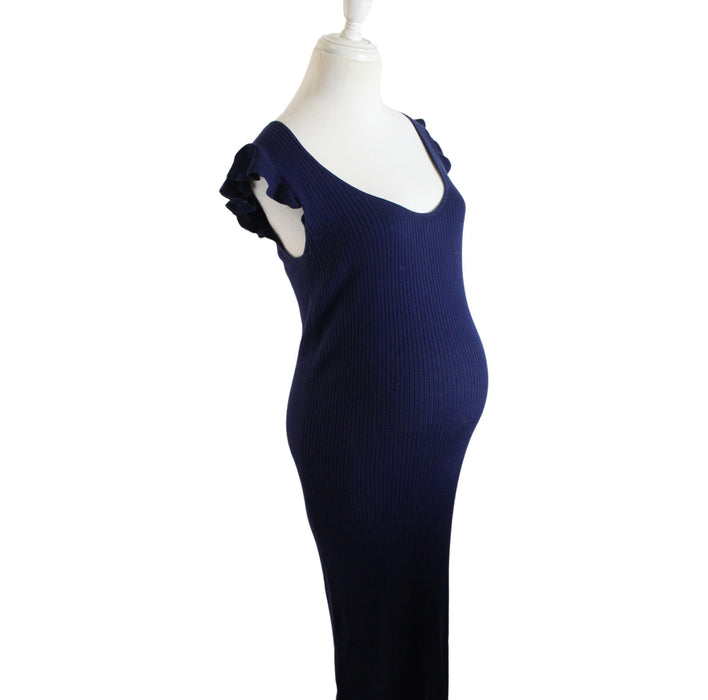 A Blue Short Sleeve Dresses from Hatch in size O/S for maternity. (Front View)