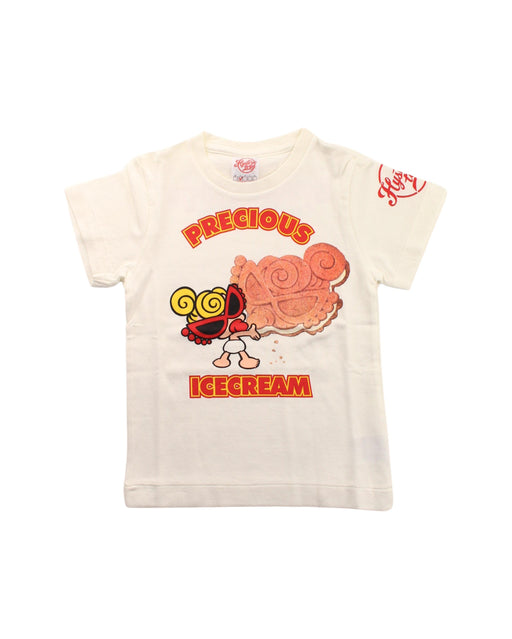 A White Short Sleeve T Shirts from Hysteric Mini in size 2T for boy. (Front View)