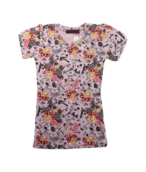 A Pink Short Sleeve T Shirts from Hysteric Mini in size 10Y for girl. (Front View)