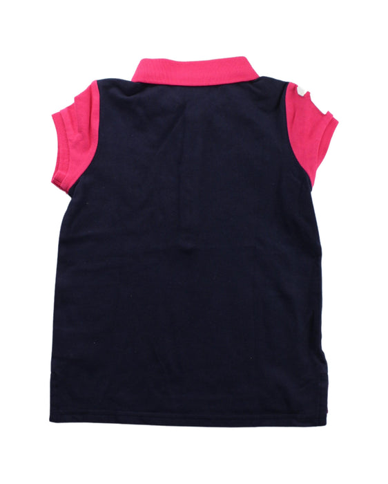 A Blue Short Sleeve Polos from Ralph Lauren in size 4T for girl. (Back View)