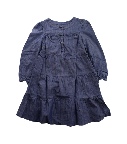 A Blue Long Sleeve Dresses from Nicholas & Bears in size 4T for girl. (Front View)