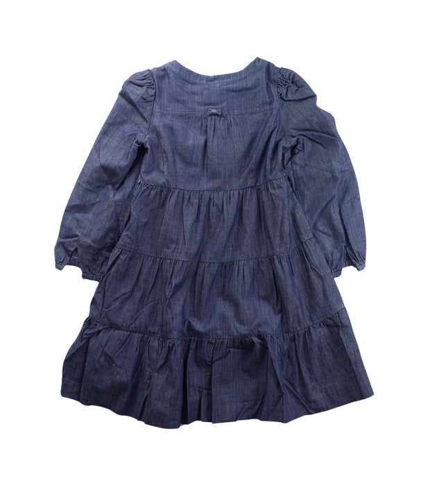 A Blue Long Sleeve Dresses from Nicholas & Bears in size 4T for girl. (Back View)