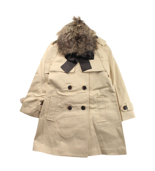 A Beige Coats from Nicholas & Bears in size 3T for girl. (Front View)